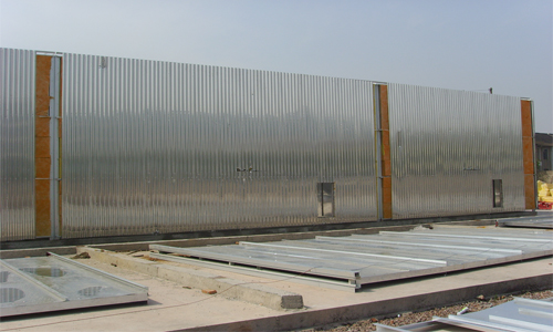 wood drying kiln installation in Ecuador